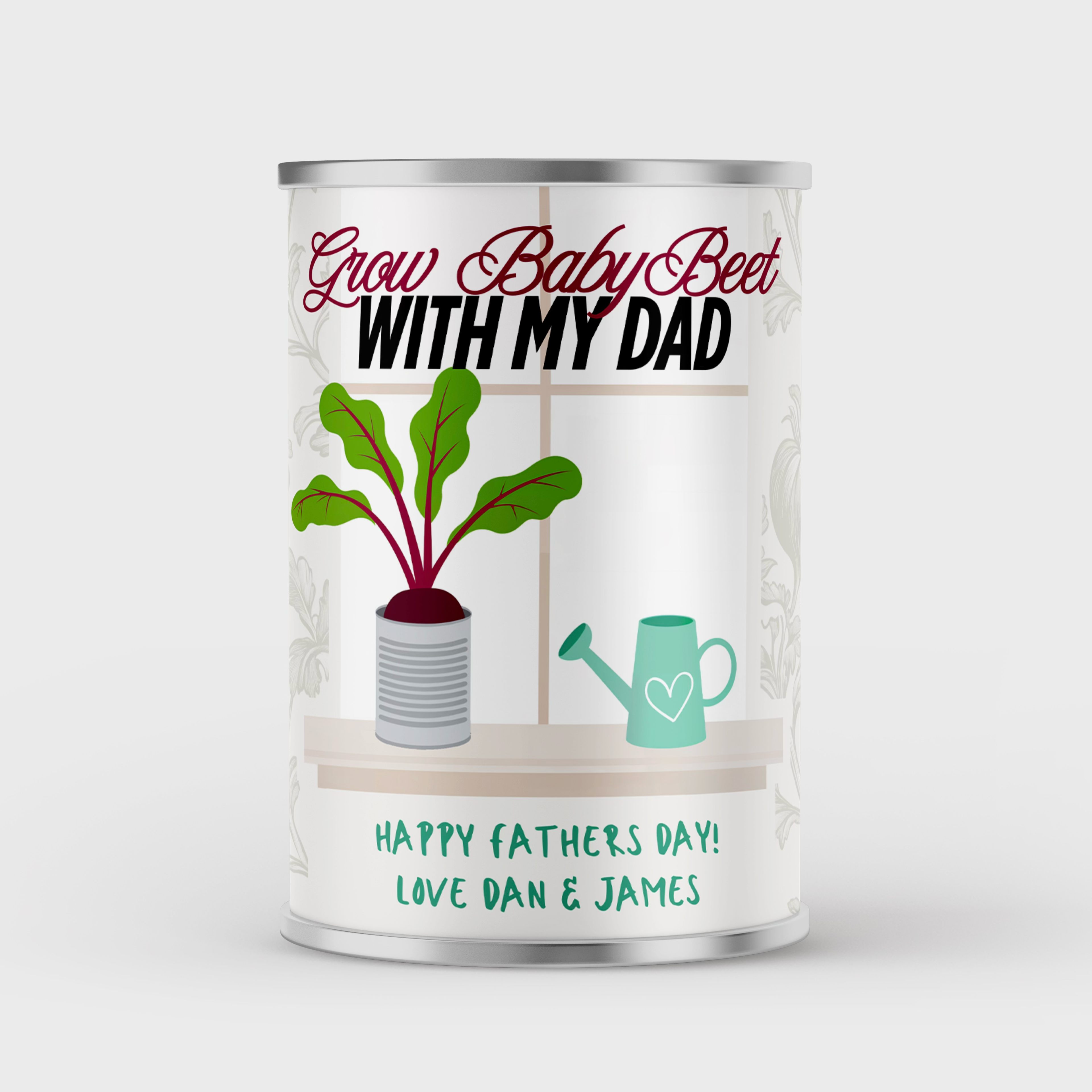 Personalised Grow Your Own Beetroot Vegetable in a Tin