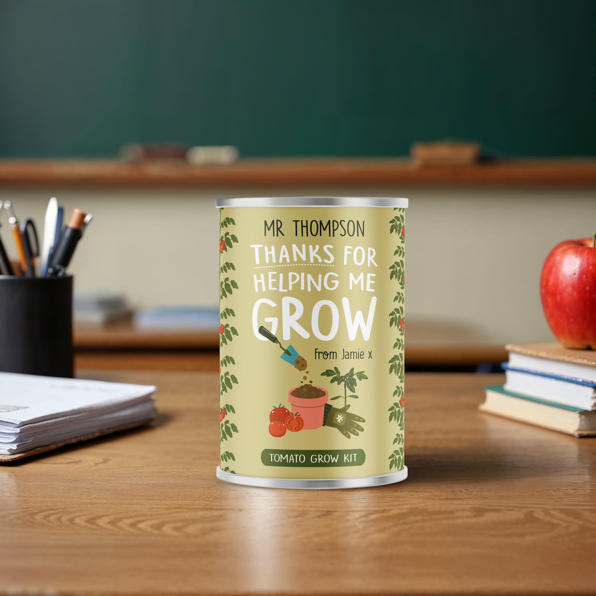 Personalised Teacher Gift - Grow Your Own Tomatoes