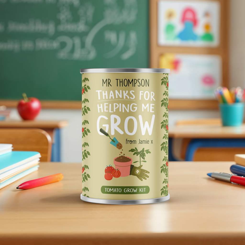 Personalised Teacher Gift - Grow Your Own Tomatoes