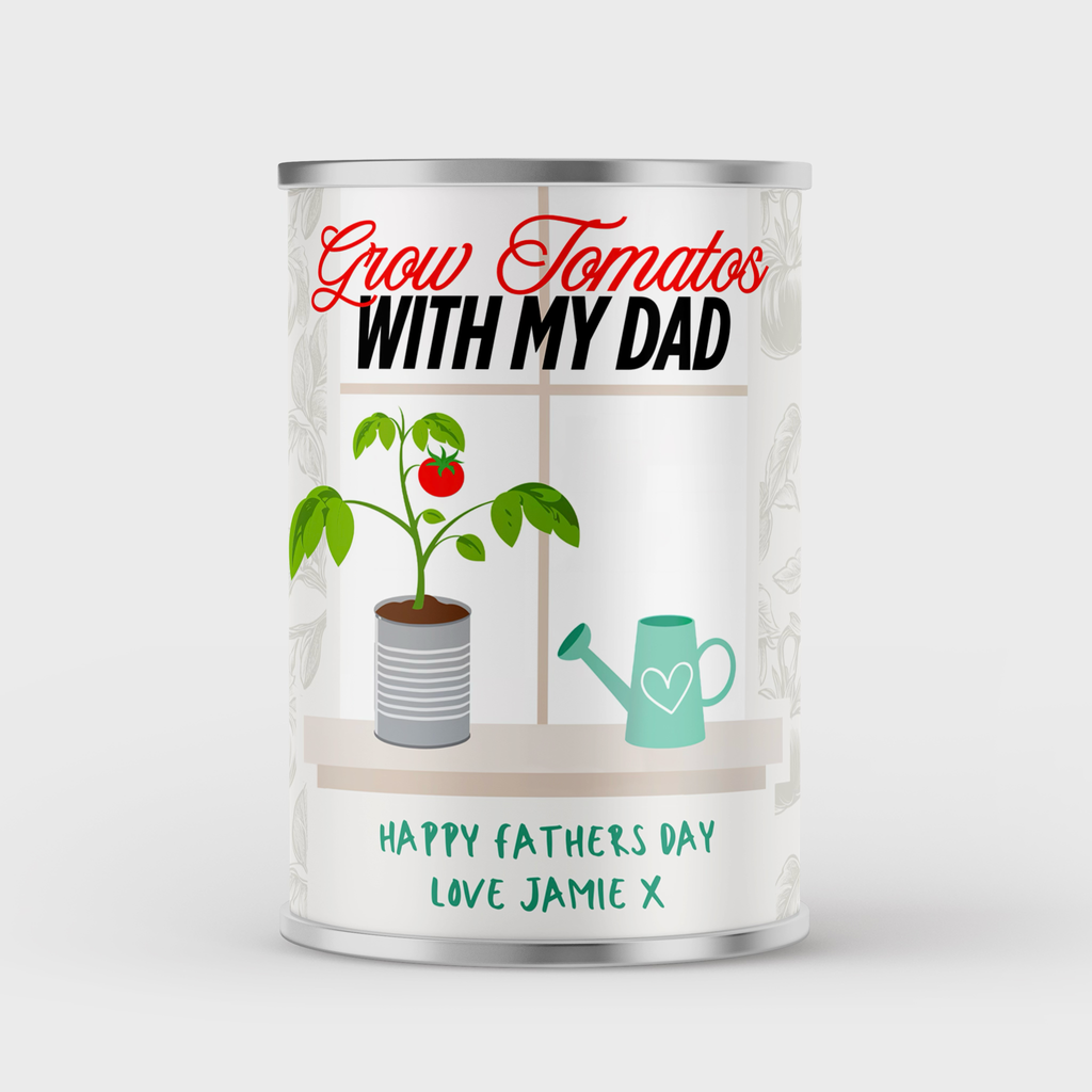 Personalised Grow Your Own Tomatoes Vegetable in a Tin