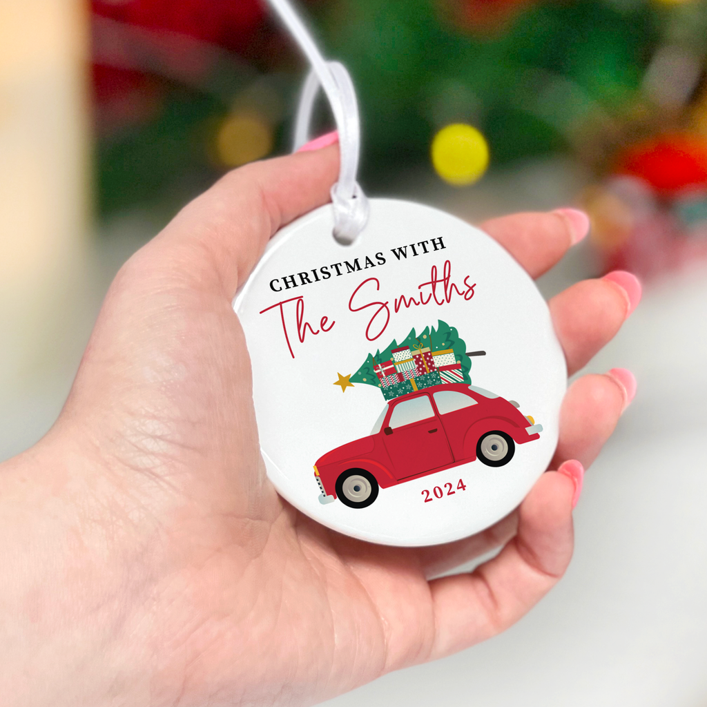 Personalised Christmas Bauble - Family Name Tree Decoration | Christmas Decor