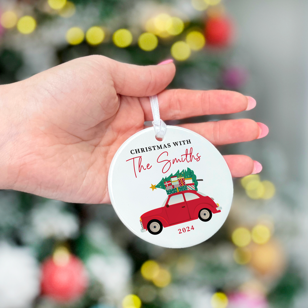 Personalised Christmas Bauble - Family Name Tree Decoration | Christmas Decor