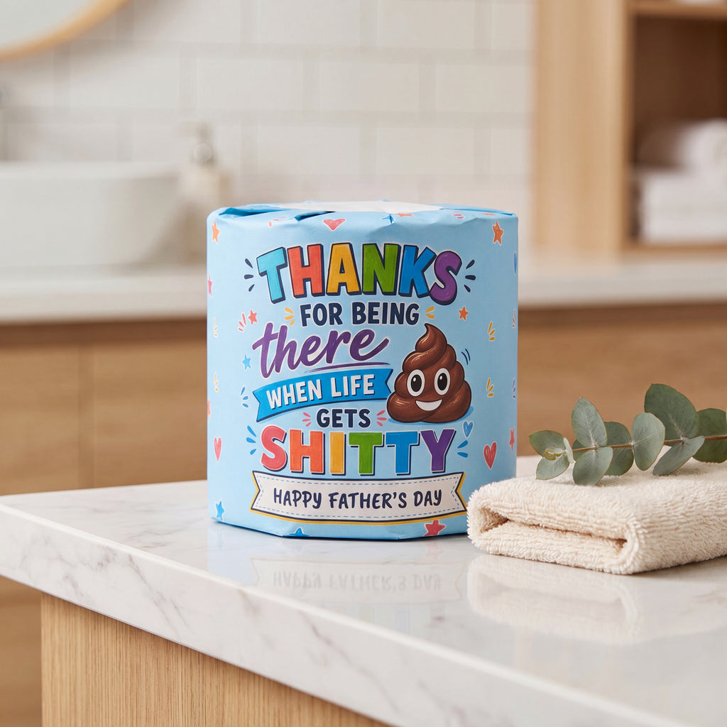 Fathers Day Gift Ideas - Dad's Personalised Funny Toilet Roll (3 Pack)
