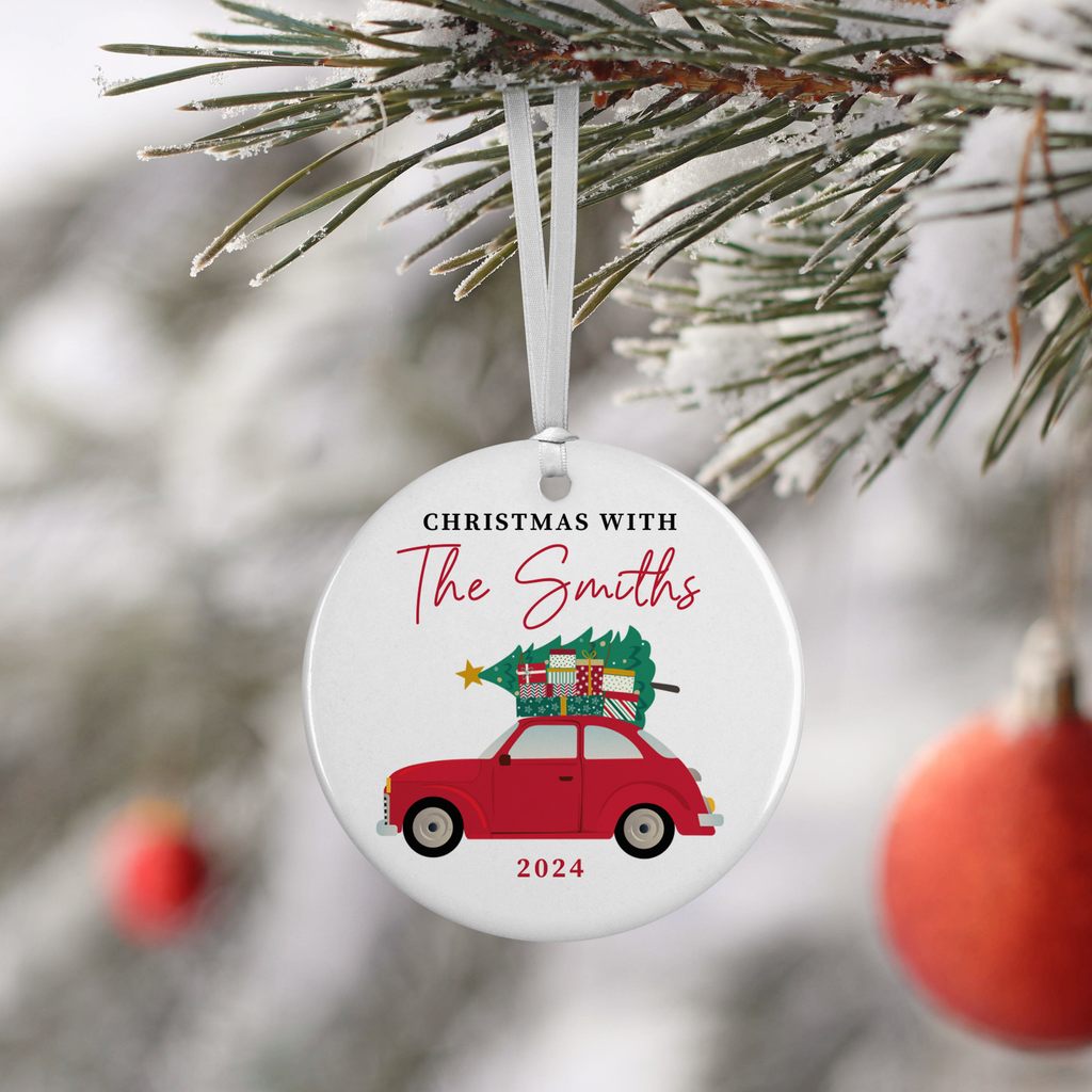 Personalised Christmas Bauble - Family Name Tree Decoration | Christmas Decor