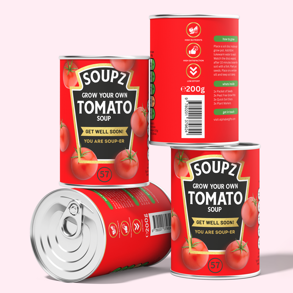 Grow Your Own Tomato Soup Tin - Get Well Soon Gift