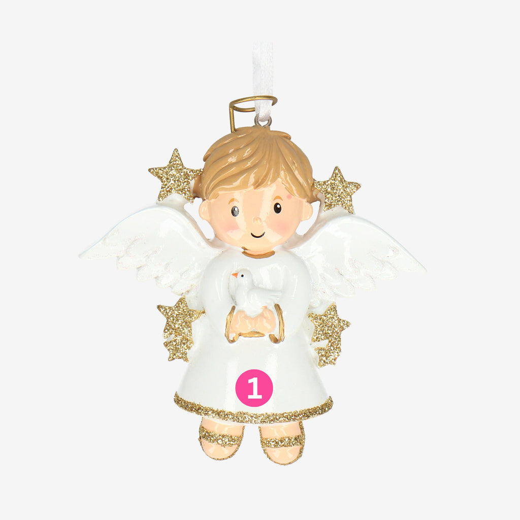 Personalised Christmas Tree Bauble - Angel design | Personalised Christmas Decor