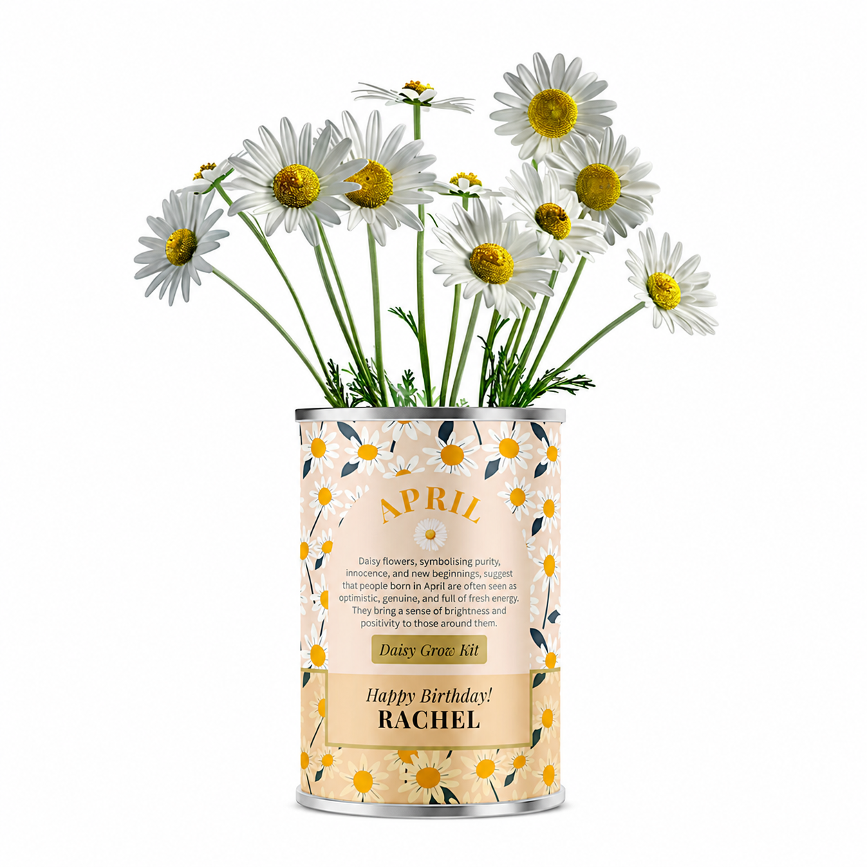 April Birth Flower - Personalised Grow Your Own Flower Gift