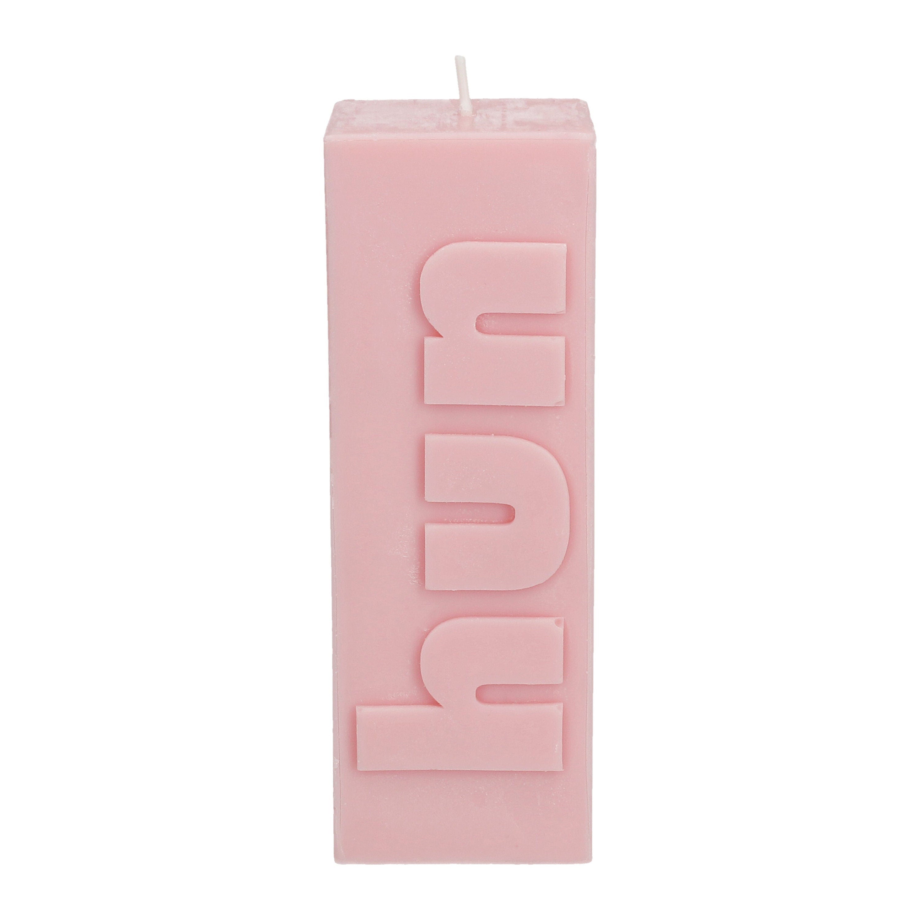 Hun Candle - Debossed Design | Pink Soy Wax - Gift for Best Friend | 60-Hour Burn Time