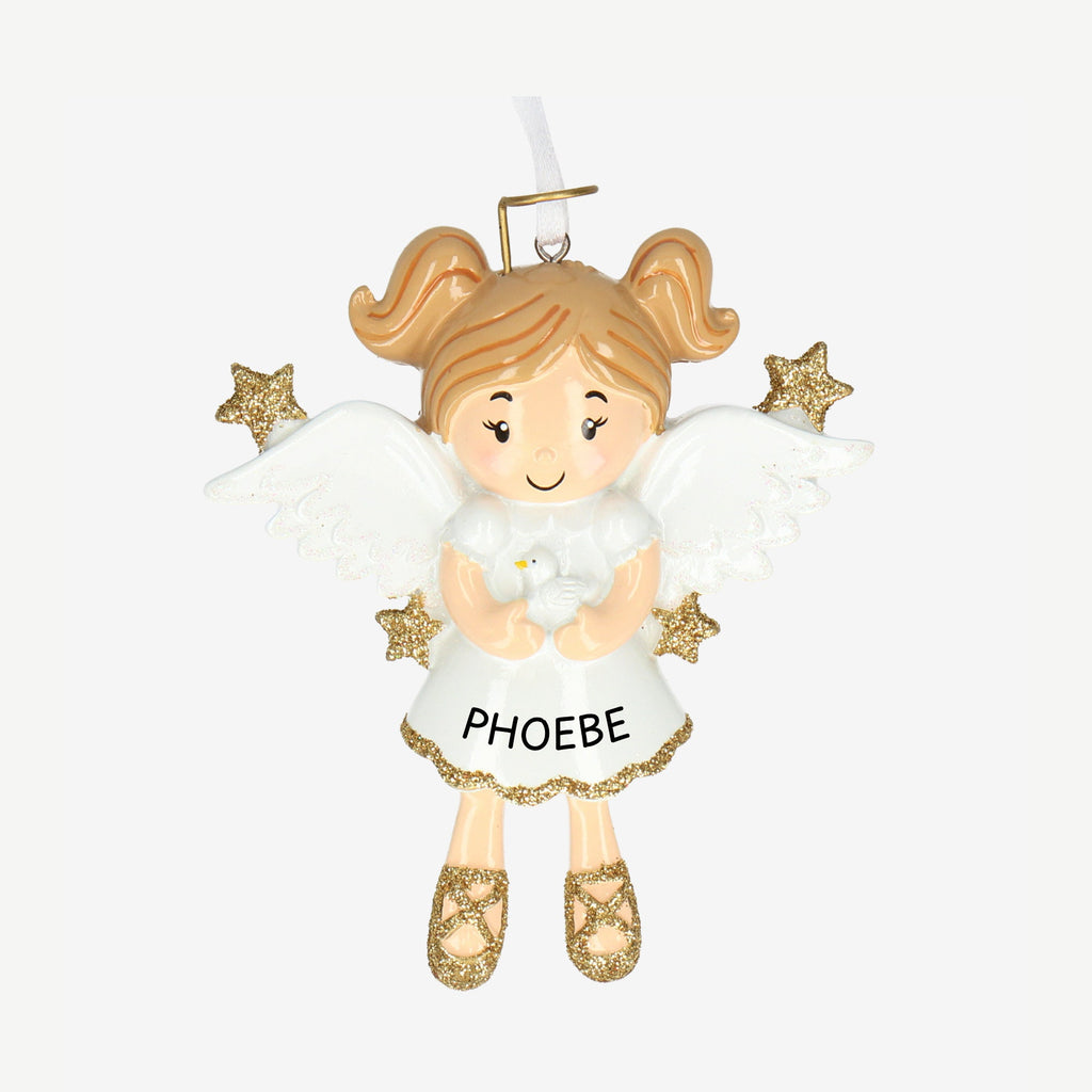Personalised Christmas Tree Bauble - Angel design | Personalised Christmas Decor