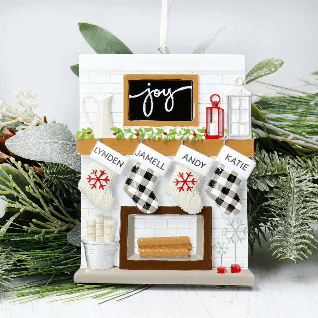Personalised Stockings Christmas Ornament - Hanging Ornament | Holiday Ornament