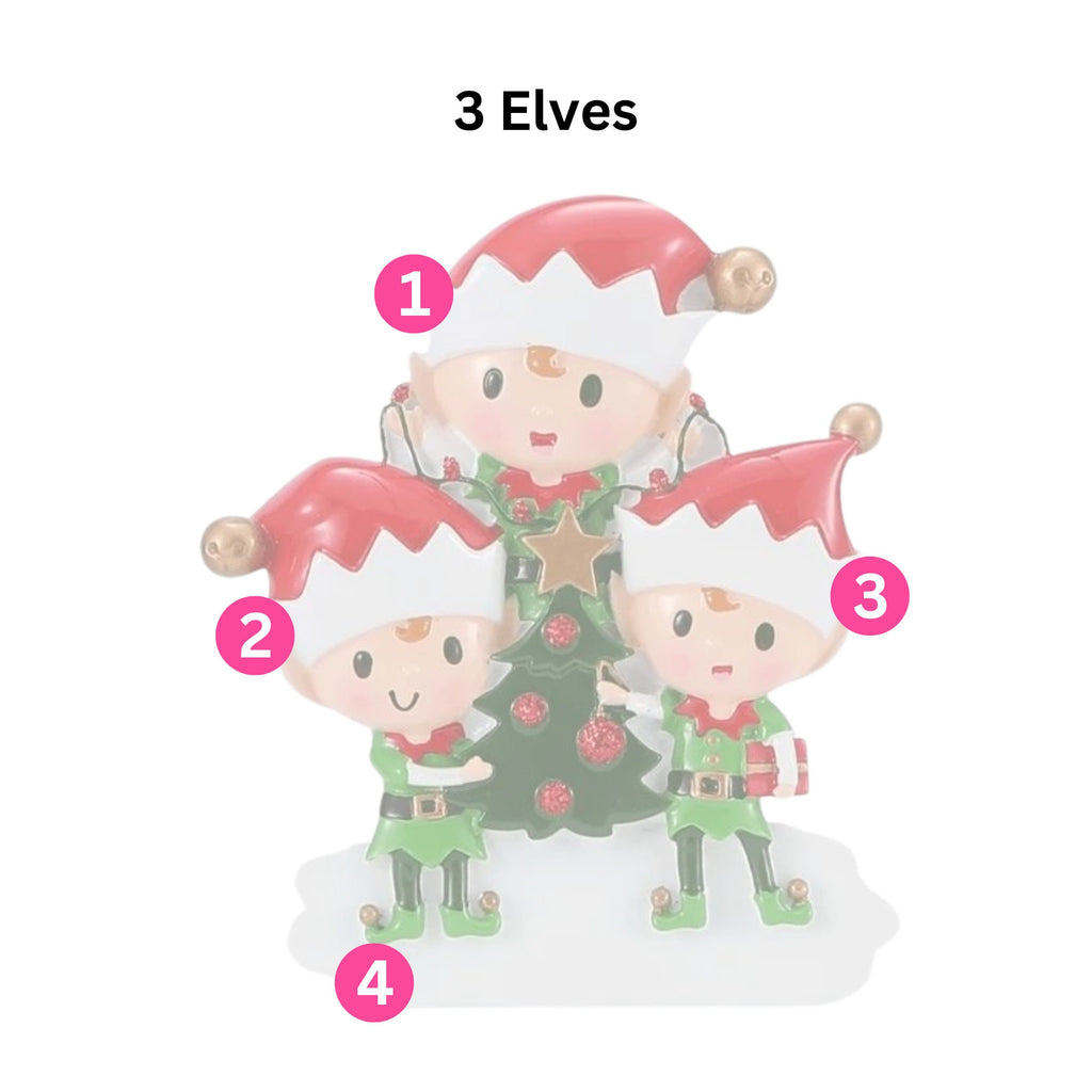 Elf Christmas Tree Decoration - Personalised | Christmas Ornament | Tree Decoration