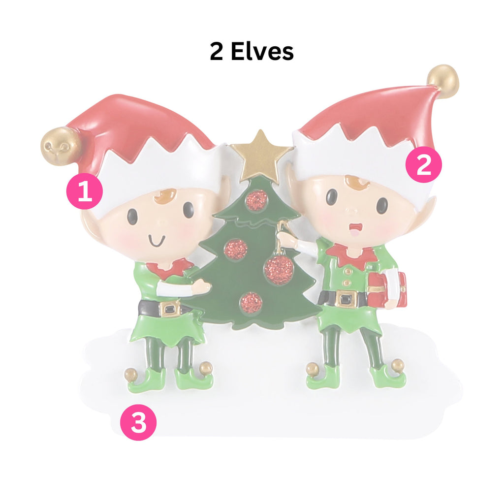 Elf Christmas Tree Decoration - Personalised | Christmas Ornament | Tree Decoration