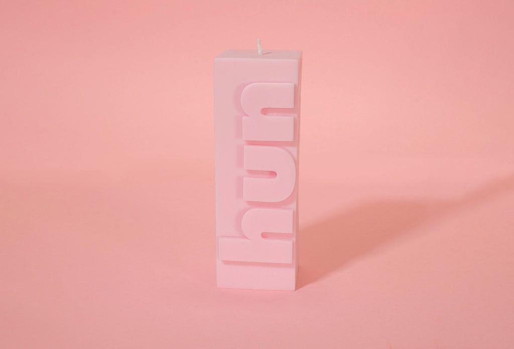 Hun Candle - Debossed Design | Pink Soy Wax - Gift for Best Friend | 60-Hour Burn Time