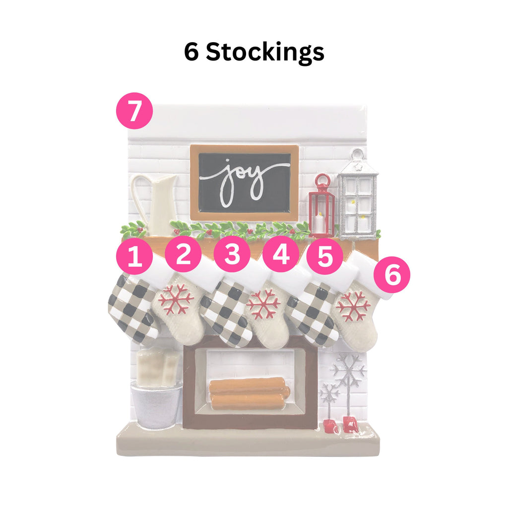 Personalised Stockings Christmas Ornament - Hanging Ornament | Holiday Ornament