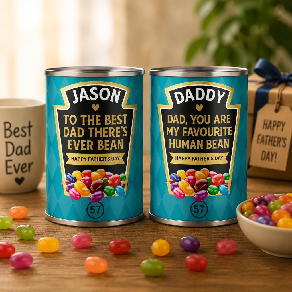 Personalised Father’s Day Jelly Beans – Best Dad Ever Tin