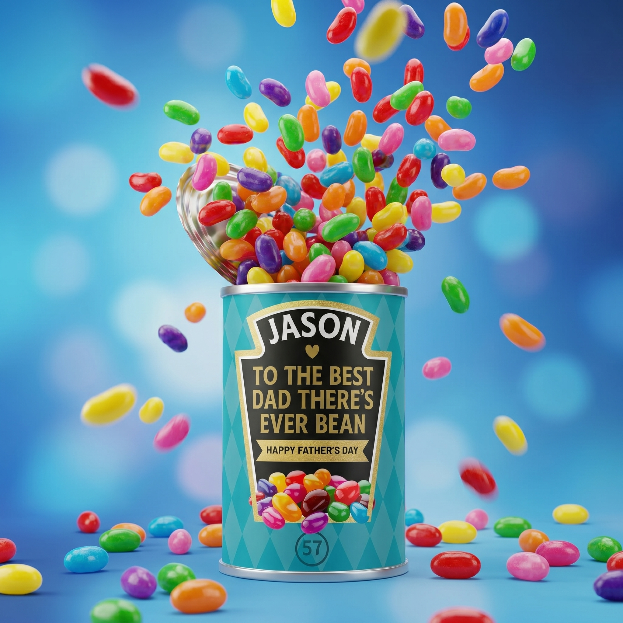 Personalised Father’s Day Jelly Beans – Best Dad Ever Tin