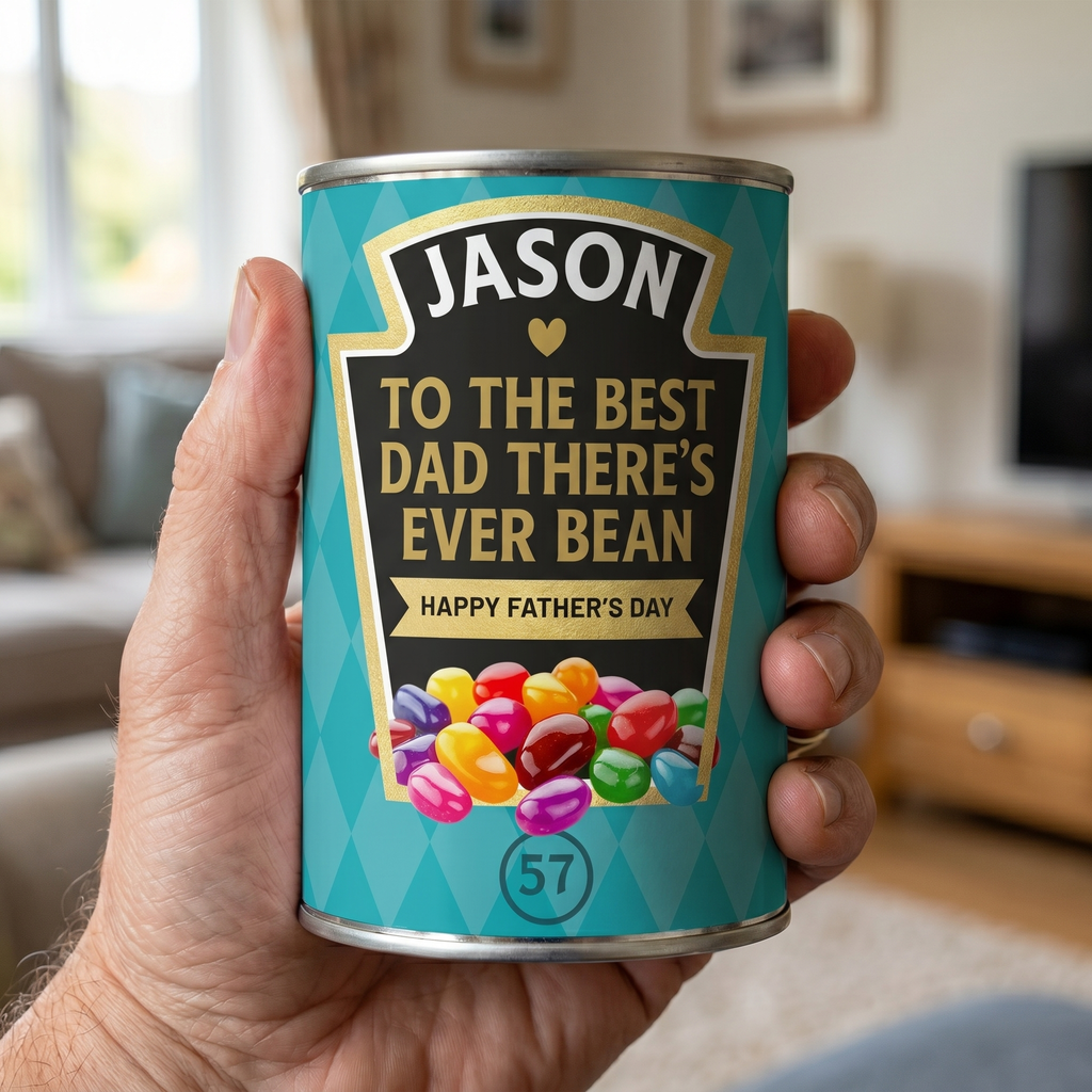 Personalised Father’s Day Jelly Beans – Best Dad Ever Tin