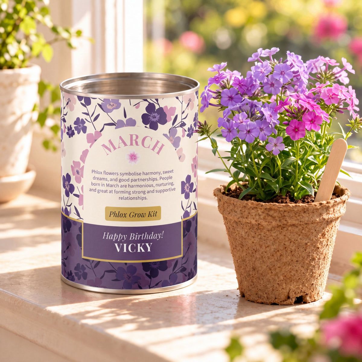 March Birth Flower - Personalised Grow Your Own Flower Gift