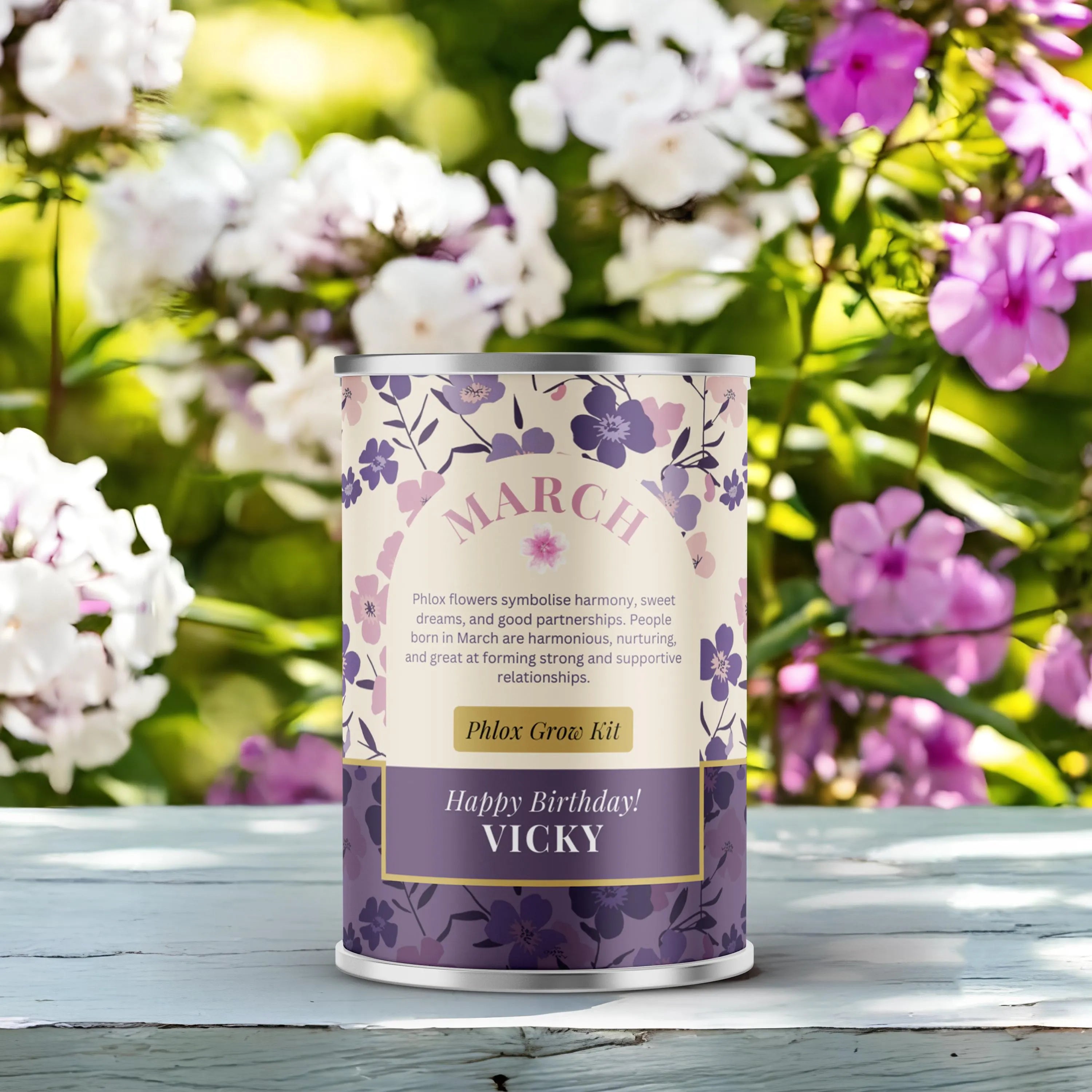 March Birth Flower - Personalised Grow Your Own Flower Gift Secondary image