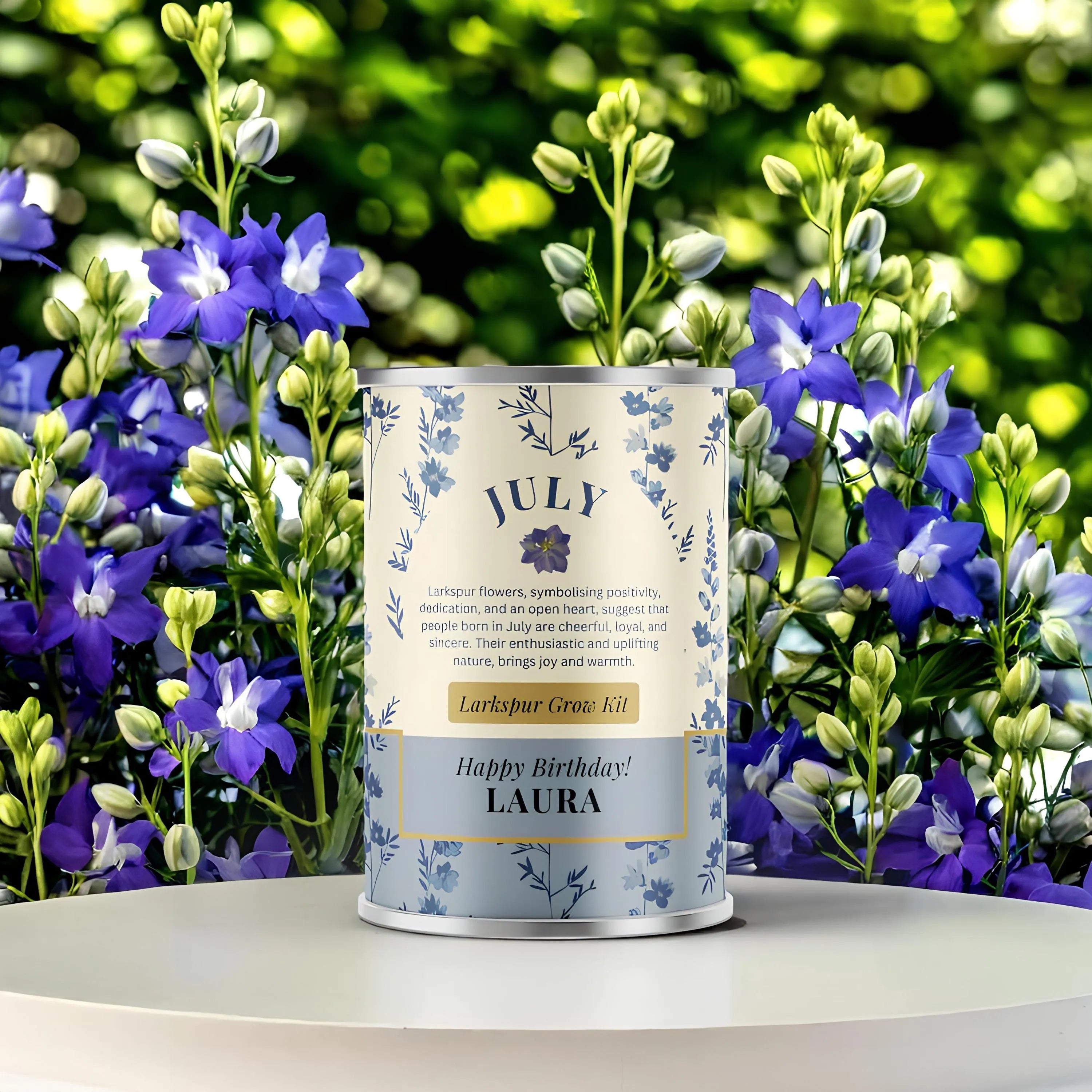 July Birth Flower - Personalised Grow Your Own Flower Gift Secondary image