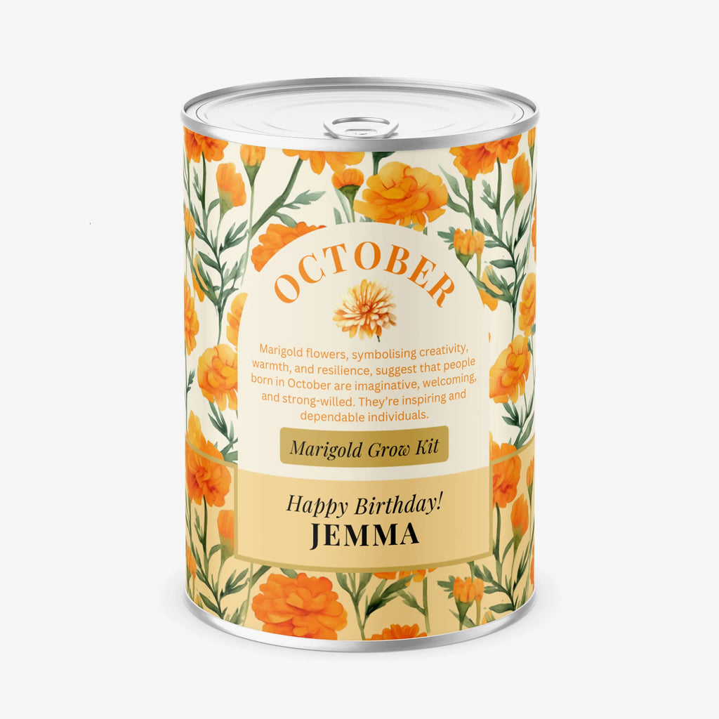 October Birth Flower - Personalised Grow Your Own Flower Gift