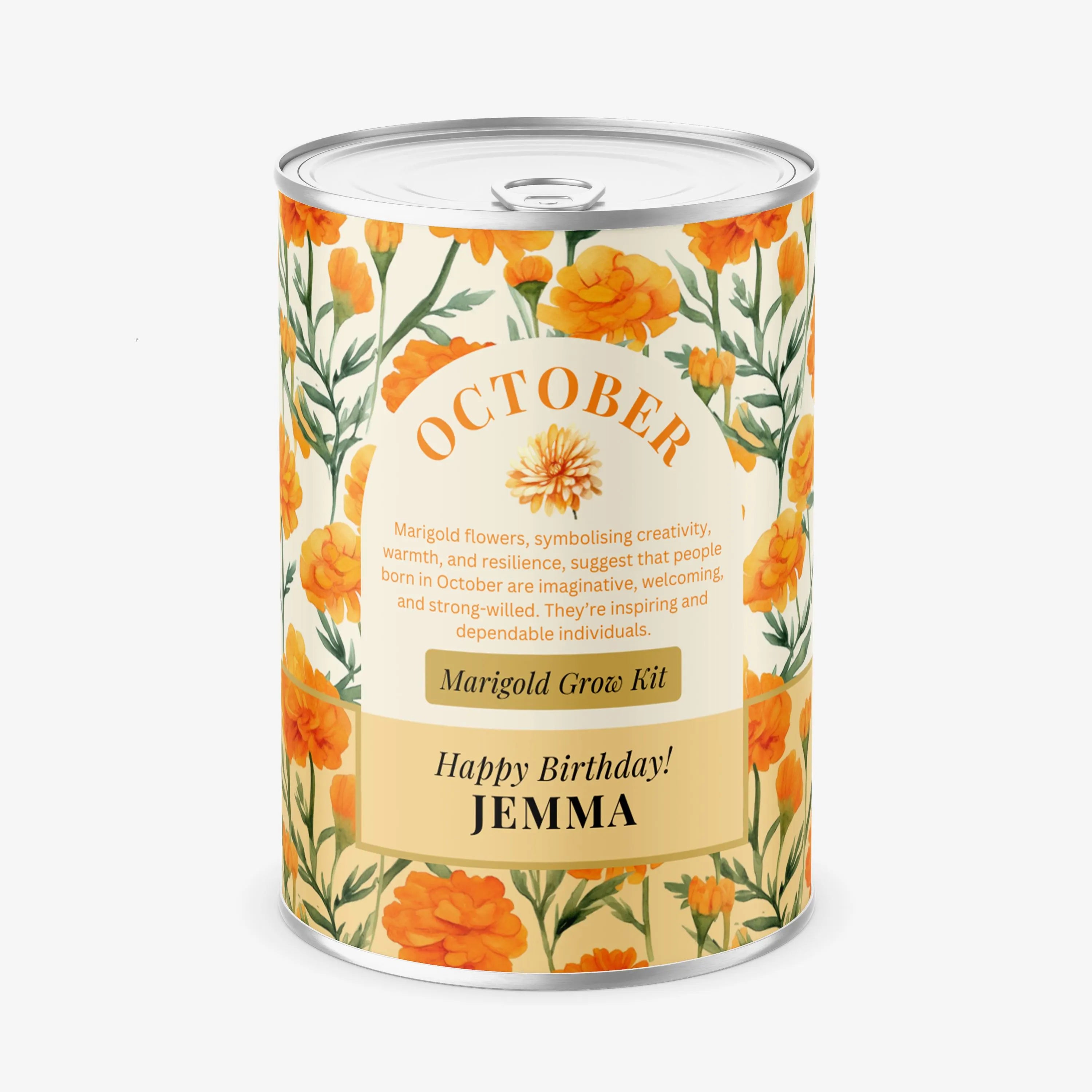 October Birth Flower - Personalised Grow Your Own Flower Gift