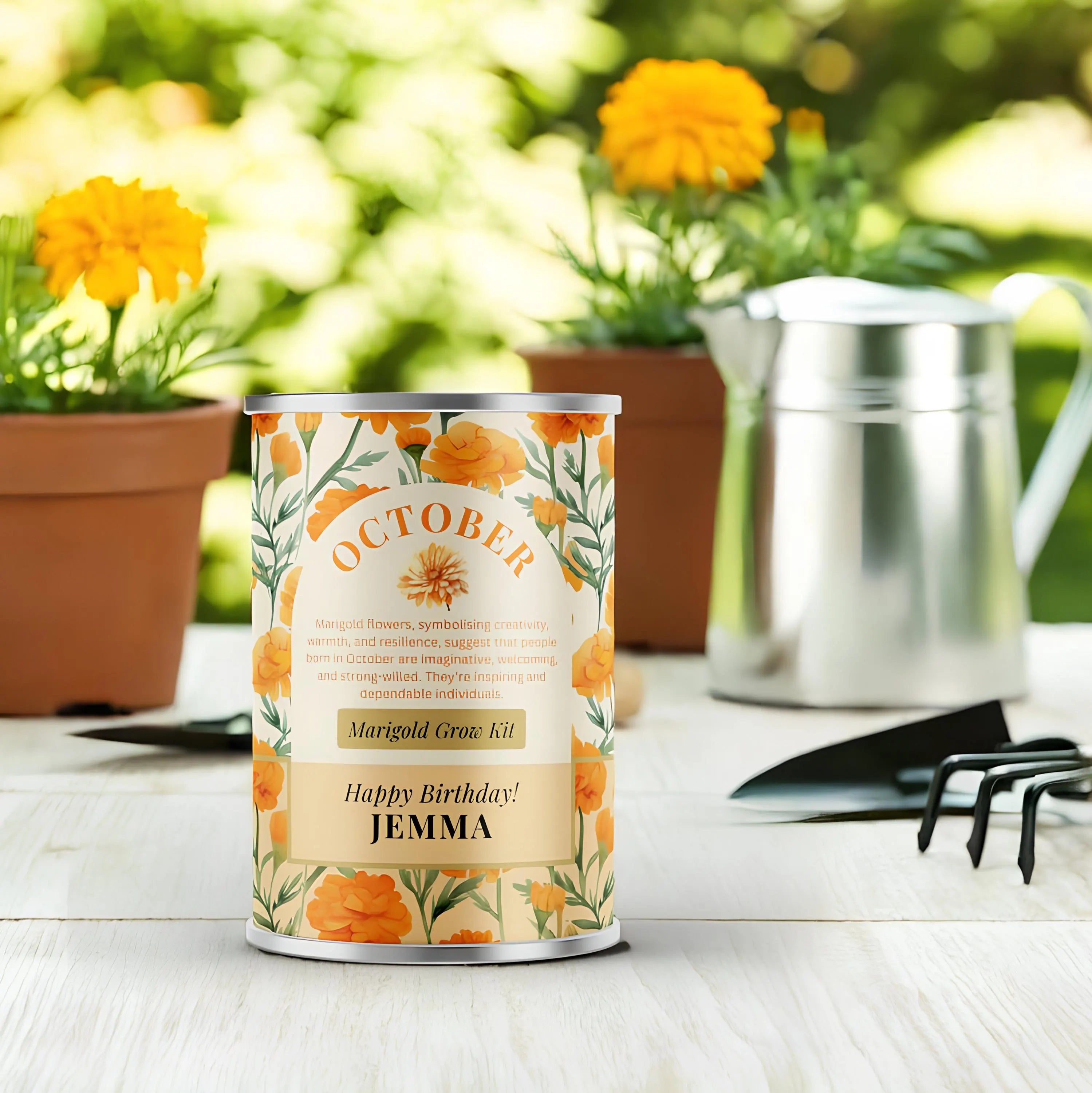 October Birth Flower - Personalised Grow Your Own Flower Gift Secondary image