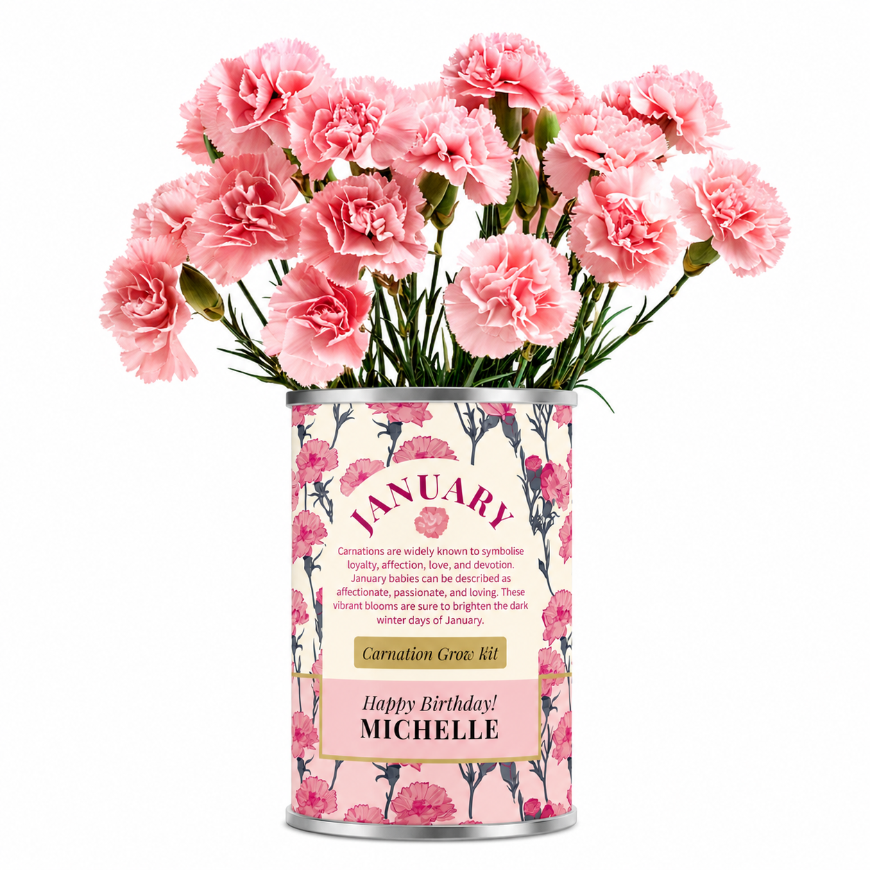January Birth Flower - Personalised Grow Your Own Flower Gift