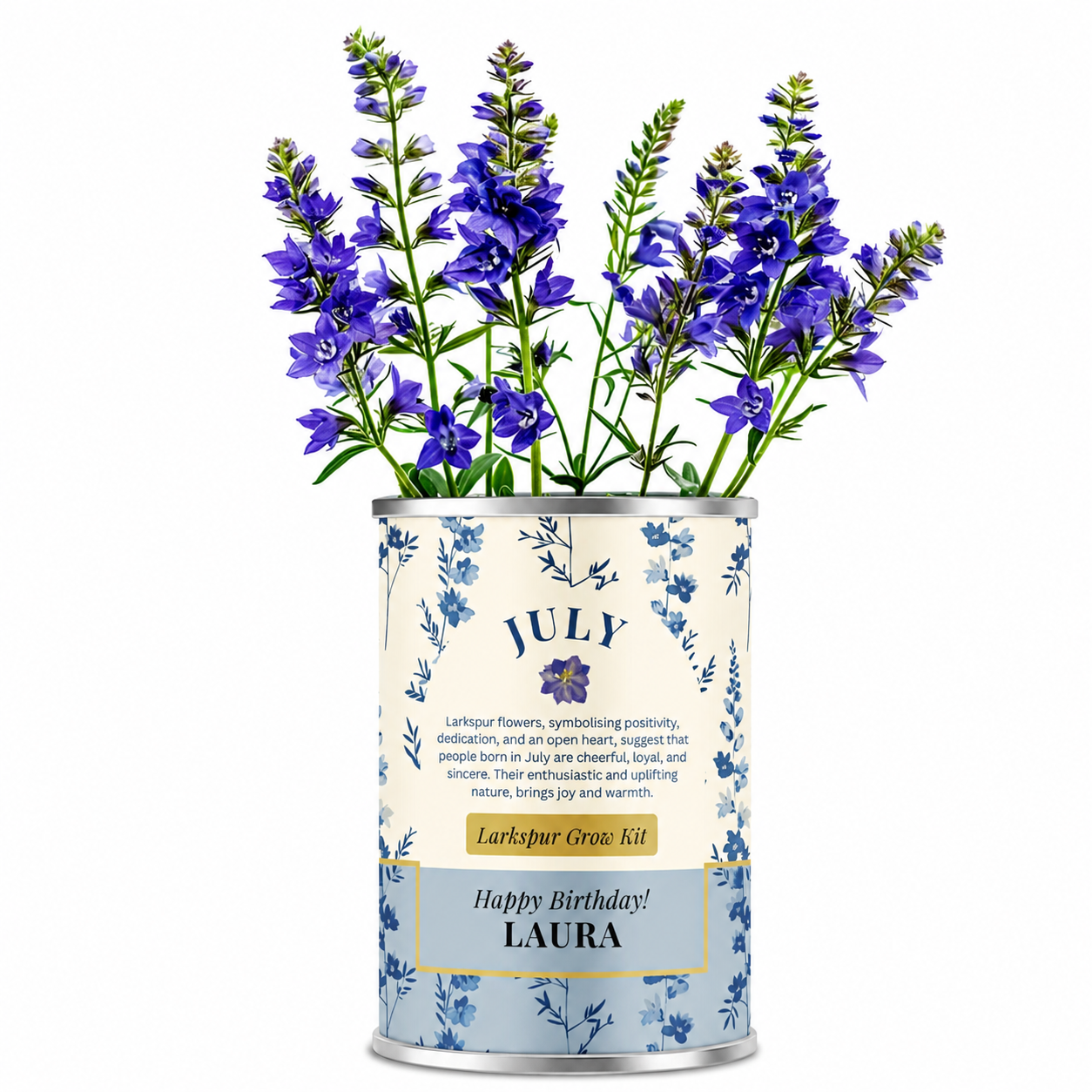 July Birth Flower - Personalised Grow Your Own Flower Gift