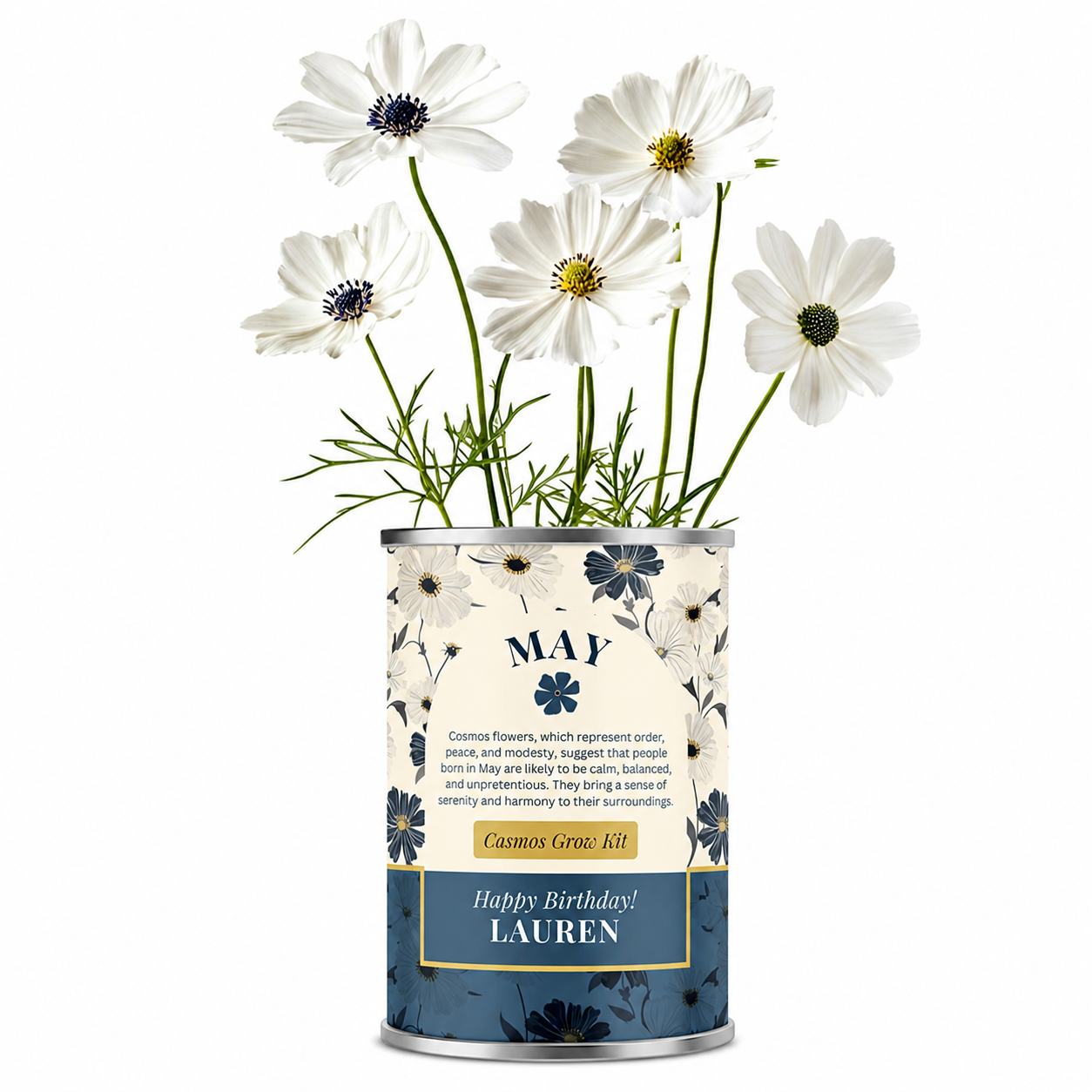May Birth Flower - Personalised Grow Your Own Flower Gift Main image